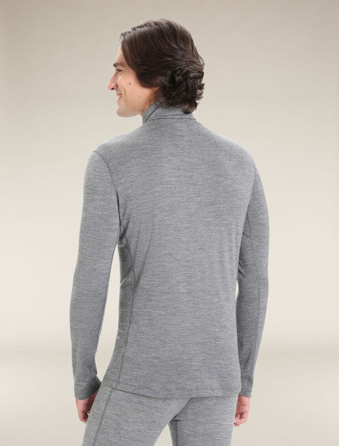 Icebreaker Oasis felpa termica con zip e cappuccio 200, grigia