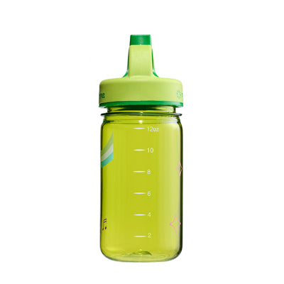 Nalgene Grip-n-Gulp Borraccia per bambini 0,35 l con coperchio verde, leone musicale