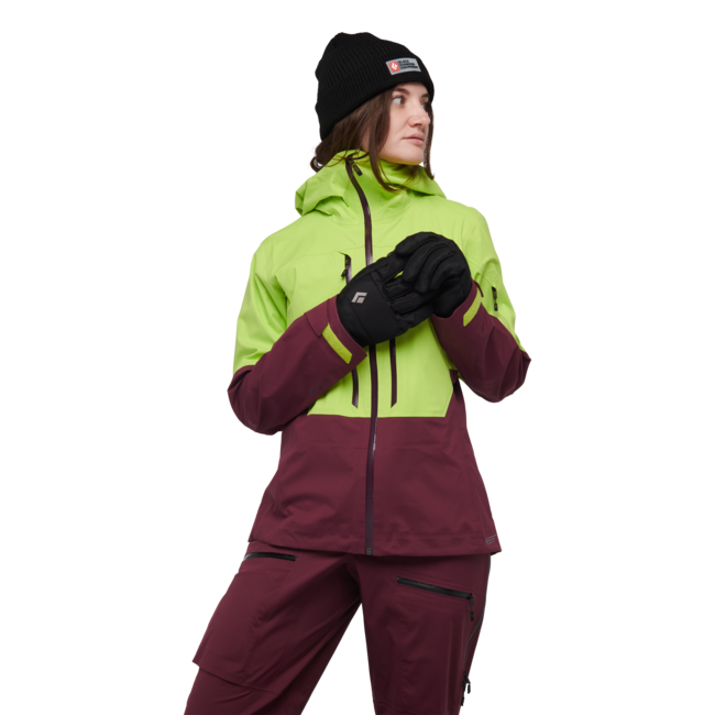 Black Diamond Recon Lt Stretch Shell, aloe-blackberry