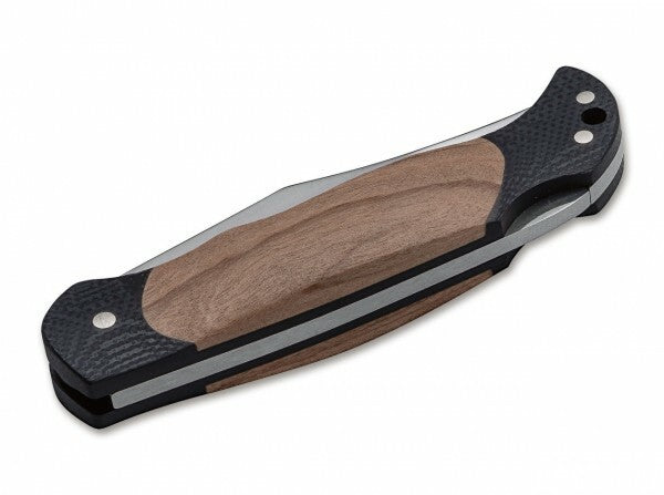 Böker Manufaktur Solingen Boy Scout Lightweight coltello tascabile 5,7 cm, legno d'oliva, g10