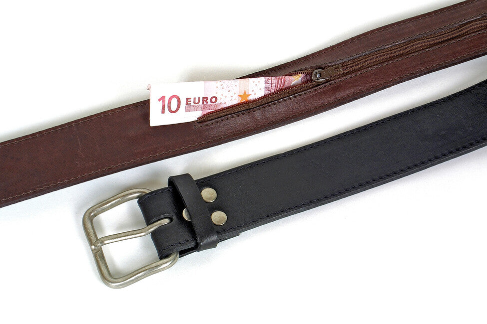 BasicNature Classic cintura money moka 120 cm