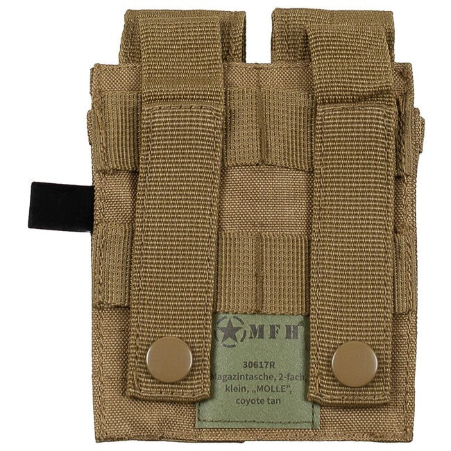 MFH Fondina doppia MOLLE, marrone coyote