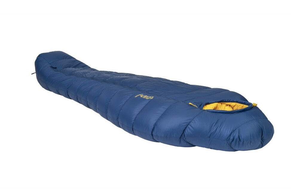Patizon Ultralight G400 Three-Season Sleeping Bag L Left, Navy/Gold
