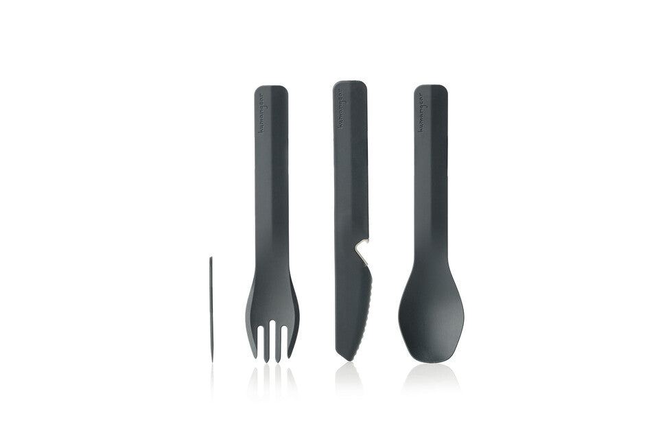 Humangear GoBites TRIO posate, grigio