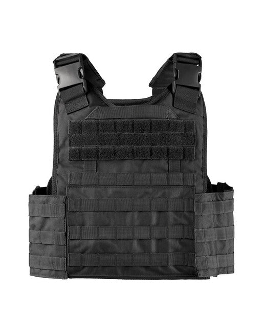 Mil-Tec Gilet tattico Molle portapiastre, nero