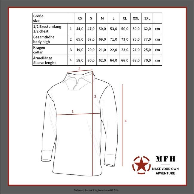 MFH maglia termica da uomo, oliva livello 2
