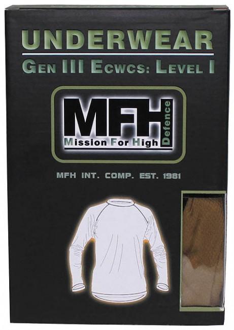 MFH maglia termica da uomo, nera livello 1