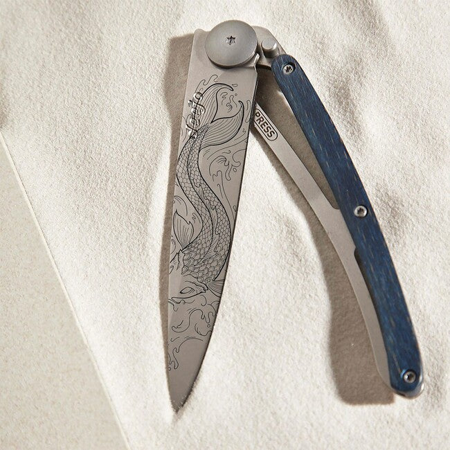 Deejo Tattoo coltello di chiusura faggio Fish