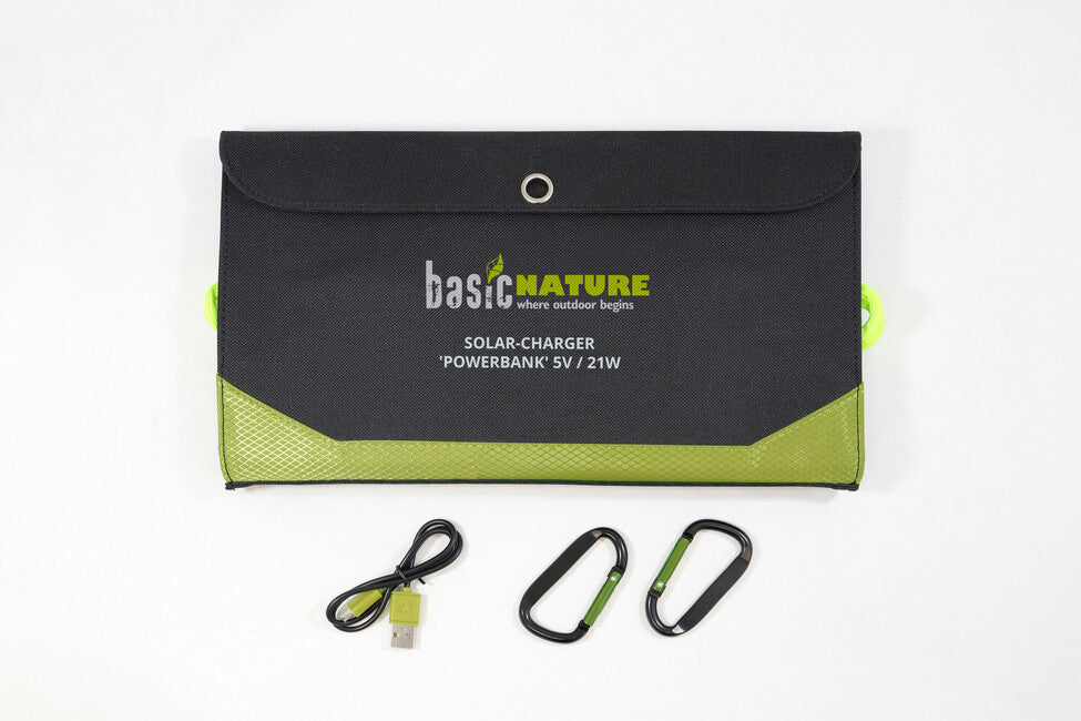 BasicNature Caricabatterie solare 5V / 21W