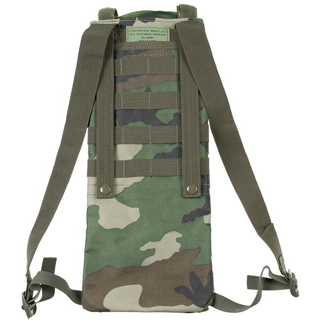 MFH Borsa per l'idratazione con tubo in TPU MOLLE, 2,5 L, terraferma