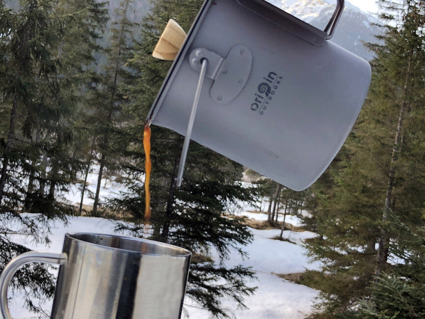 Origin Outdoors Titanium french press 3 in 1 750 ml