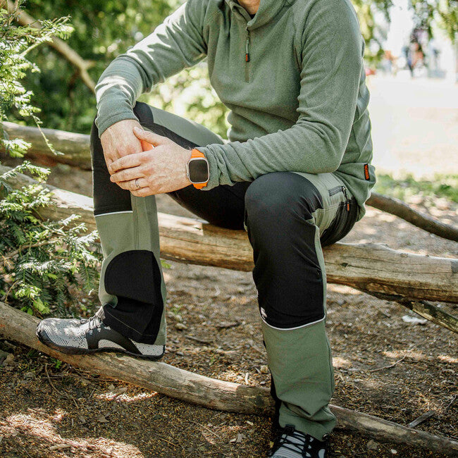 BENNON Fobos pantaloni da esterno e da lavoro, verde/nero