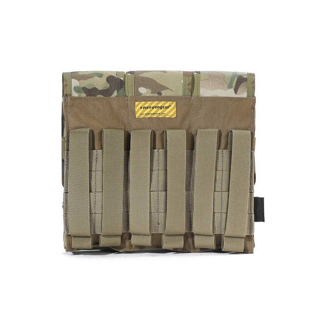 Emersongear Battlefield custodia tripla per caricatori 7.62, nero 500D