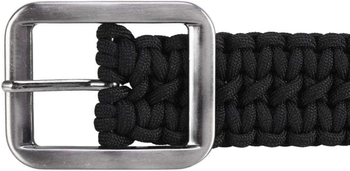 Origin Outdoors Cintura in paracord 120 cm, nera