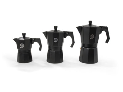 Origin Outdoors Caffettiera espresso per 3 tazze, nera