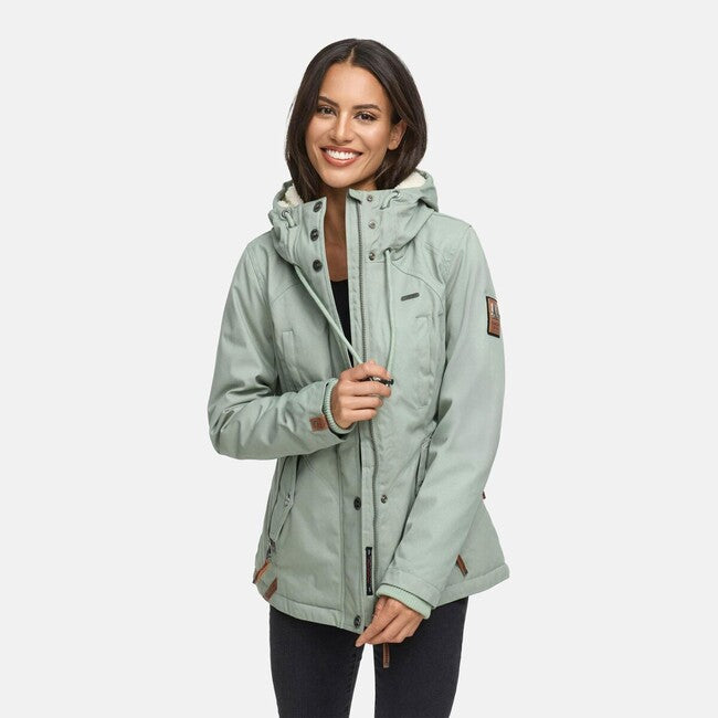 Marikoo Bikoo giacca invernale da donna con cappuccio, menta fumosa