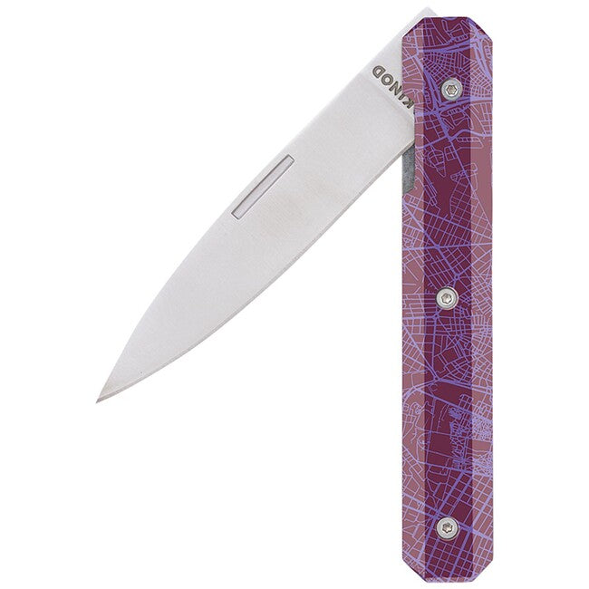 Akinod A03M00014 coltello tascabile 18h07, viola centro città