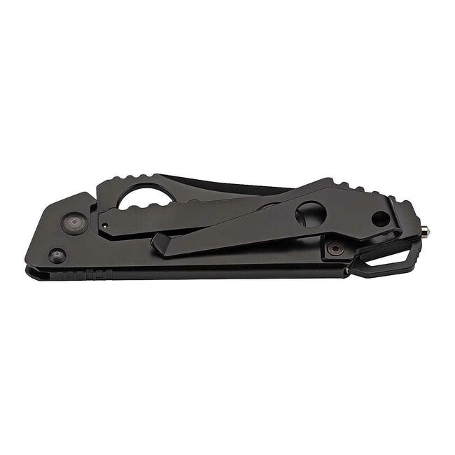 Herbertz coltello tascabile leggero a una mano 7 cm, nero, frangivetro