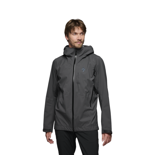 Black Diamond Highline Stretch Shell giacca impermeabile, antracite
