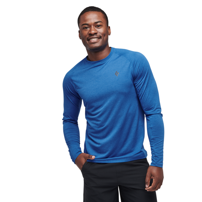 Black Diamond Lightwire Tech maglietta a maniche lunghe da uomo, blu drifter