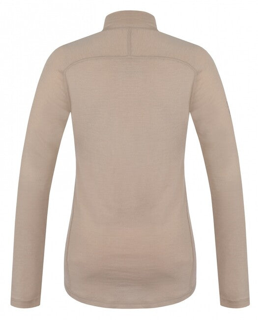 Husky Merow Zip maglia termica da donna con zip, beige