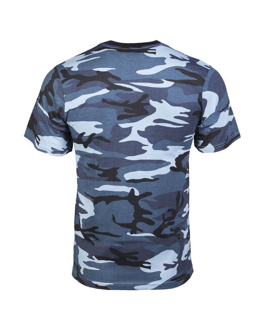 Mil-Tec Maglietta a manica corta, blu cielo camo