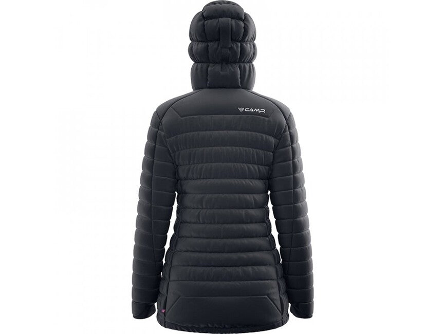 Camp Protection Jacket Lady piumino da donna, mangenta / grigio