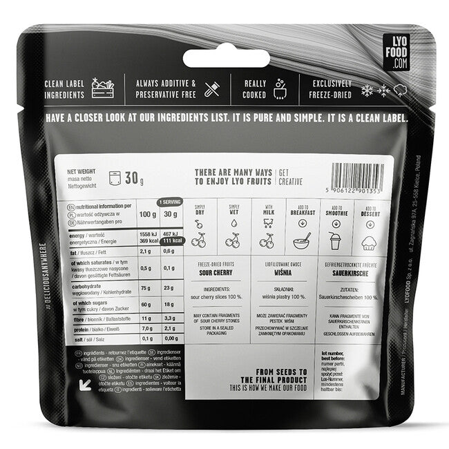 LYOfood Ciliegia 370g