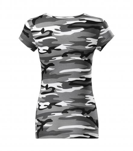 Malfini Camouflage maglietta da donna, grigio, 150g/m2