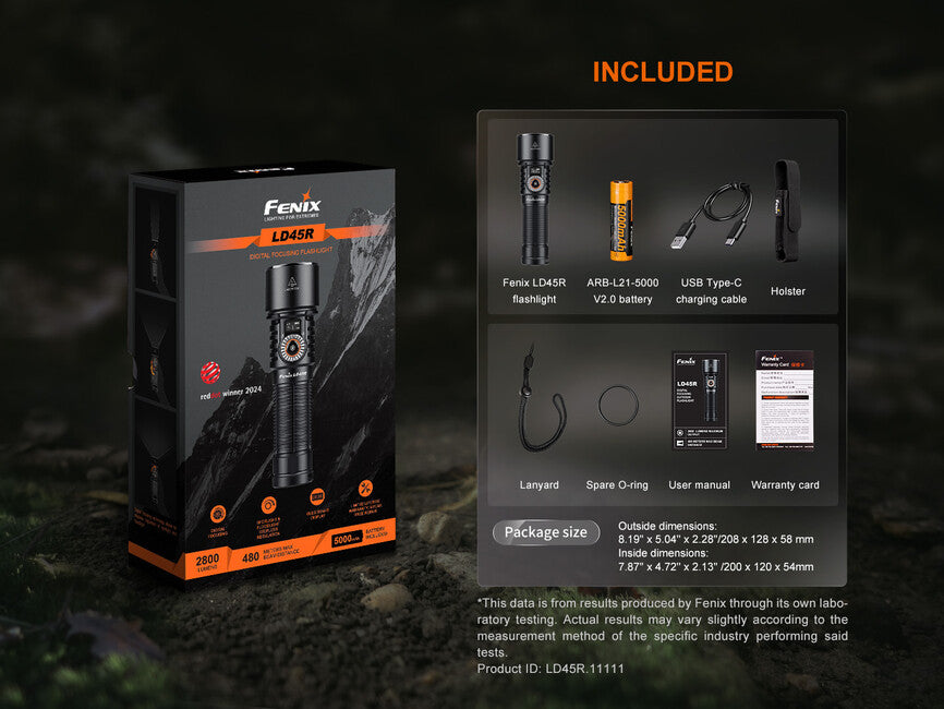 Fenix LD45R torcia e fuoco