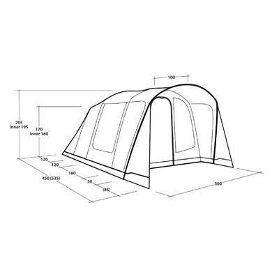 Outwell Sunhill tenda 5 per 5 persone