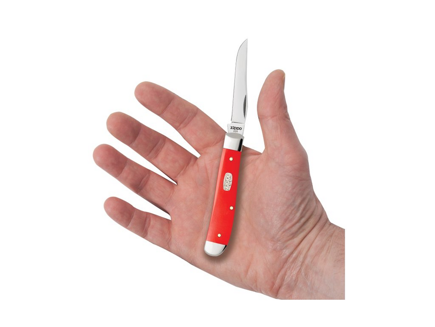 Zippo Mini Trapper Folding Knife, Red