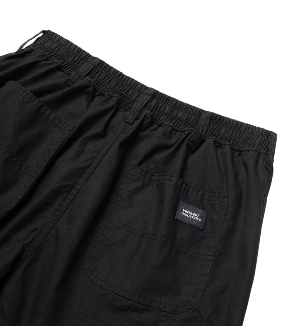 Vintage Industries Worker pantaloncini cargo, nero
