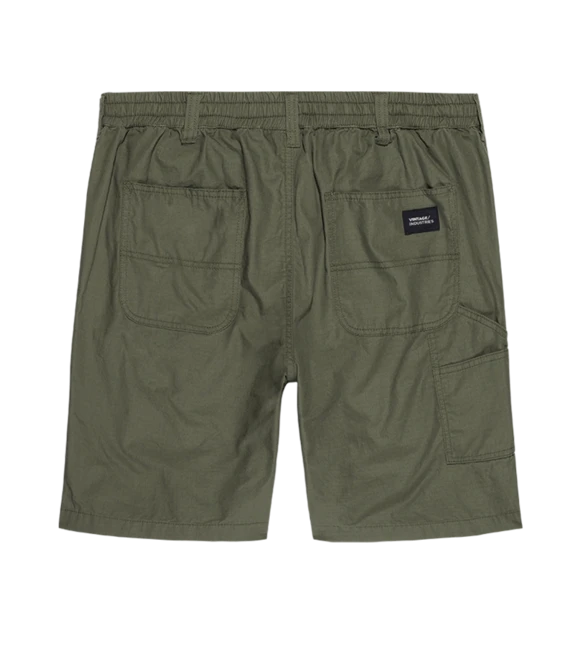 Vintage Industries Worker pantaloncini cargo, olive drab