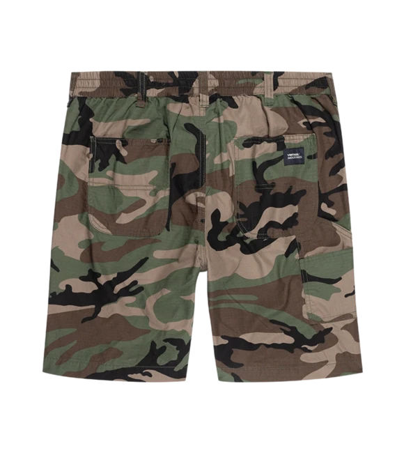 Vintage Industries Worker pantaloncini cargo, woodland
