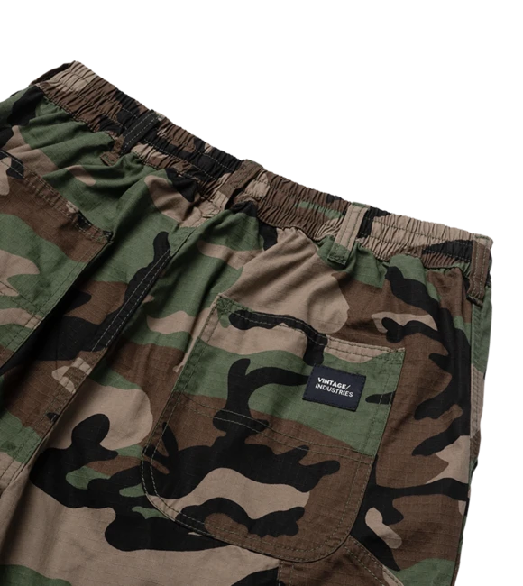 Vintage Industries Worker pantaloncini cargo, woodland