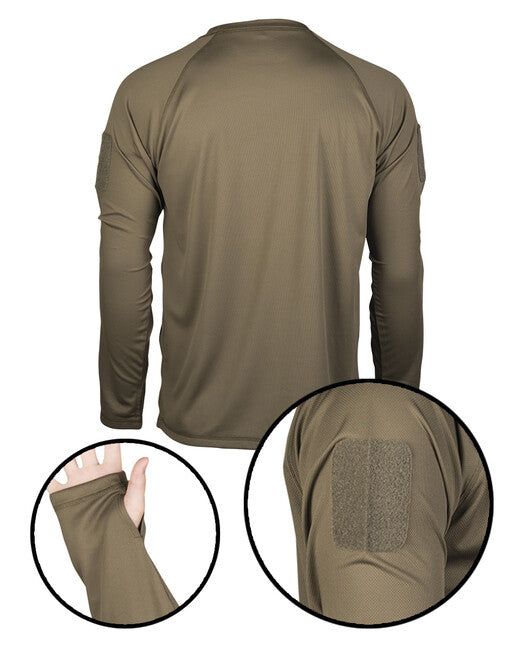 Mil-Tec Tactical camicia a maniche lunghe ad asciugatura rapida, oliva