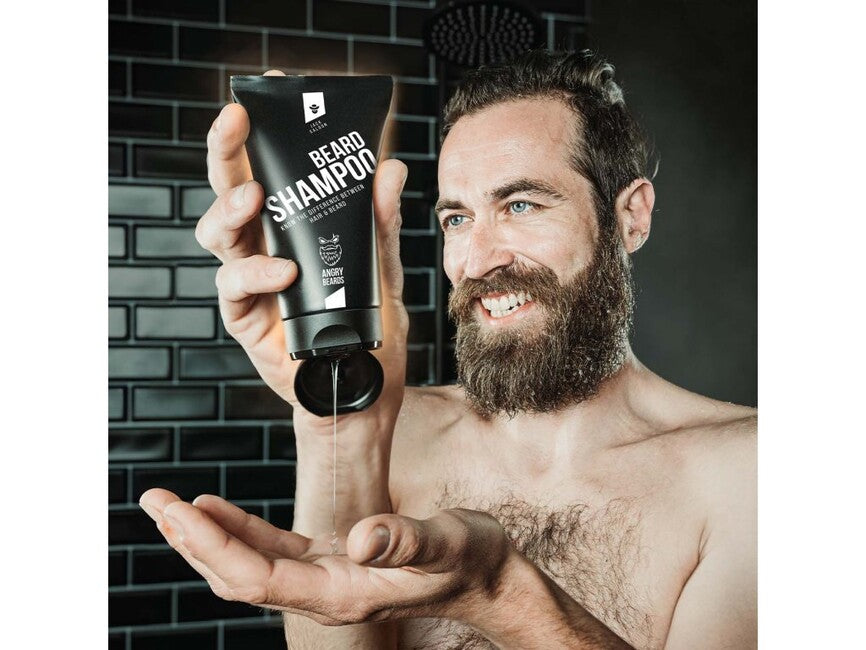 ANGRY BEARDS Jack Saloon Σαμπουάν για Γένια και Μουστάκια, 150 ml