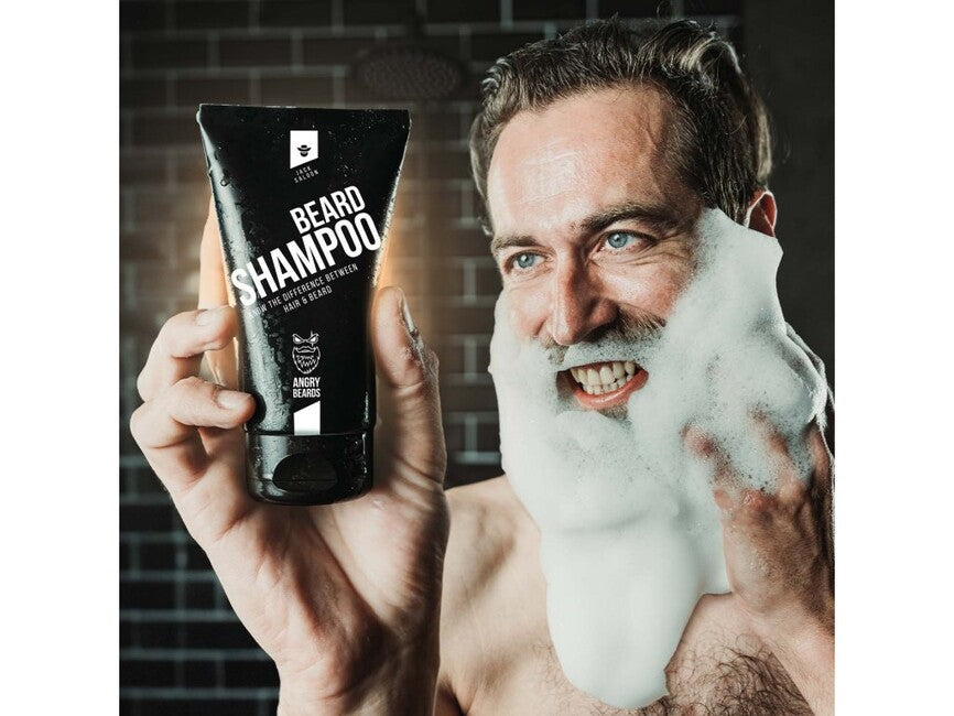 ANGRY BEARDS Jack Saloon Σαμπουάν για Γένια και Μουστάκια, 150 ml