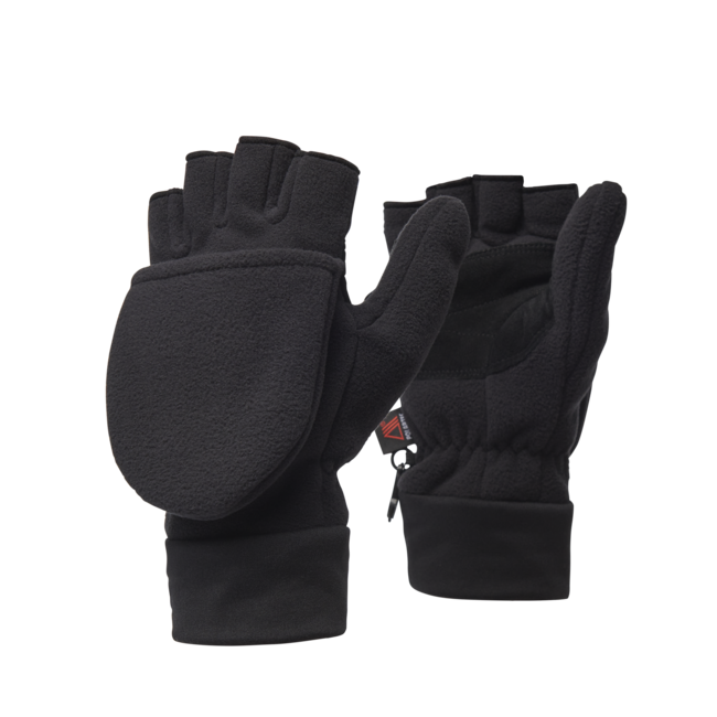Black Diamond Windweight mitt gloves, nero