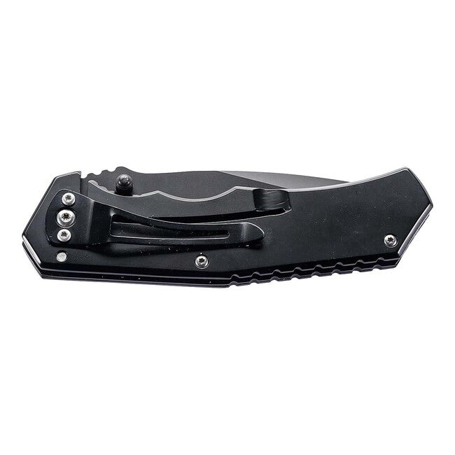 Herbertz Coltello a una mano 8 cm acciaio inossidabile, paesaggio 3D con testa d'aquila dorata