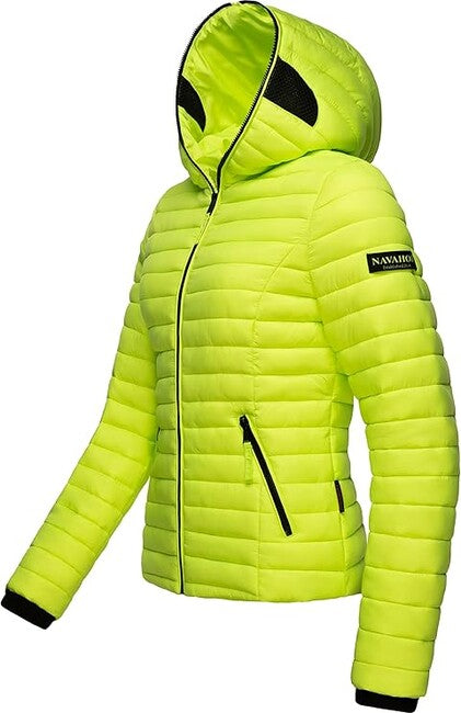 Navahoo Kimuk giacca transitoria da donna, verde neon