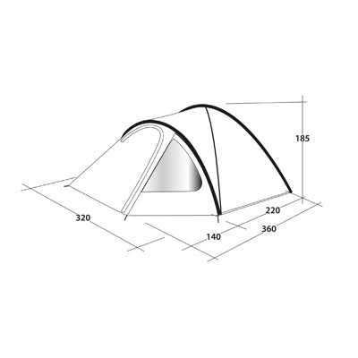Outwell Cloud tenda per 5 persone