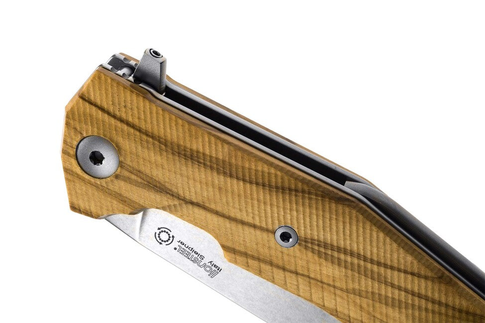 Lionsteel Coltello da tasca molto robusto con lama Sleipner KUR BUL