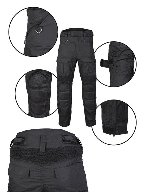 Mil-Tec Combat Chimera pantaloni tattici, neri