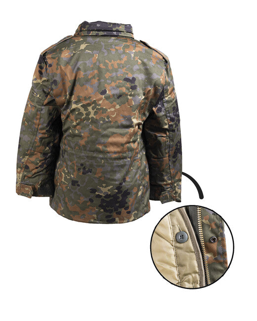 Mil-Tec US M65 giacca da bambino con fodera in flecktarn