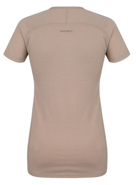 Husky Mersa maglietta termica da donna a maniche corte, beige