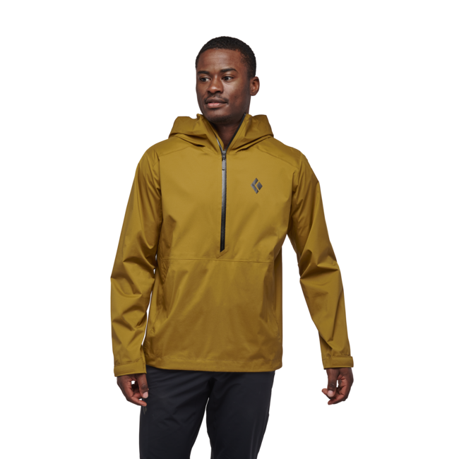 Black Diamond Stormline Stretch giacca a vento da uomo, curry scuro