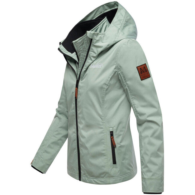 Marikoo Erdbeere giacca da donna primaverile con cappuccio, menta fumosa