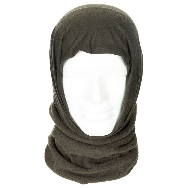 MFH Cravatta con copricapo, in pile, verde OD